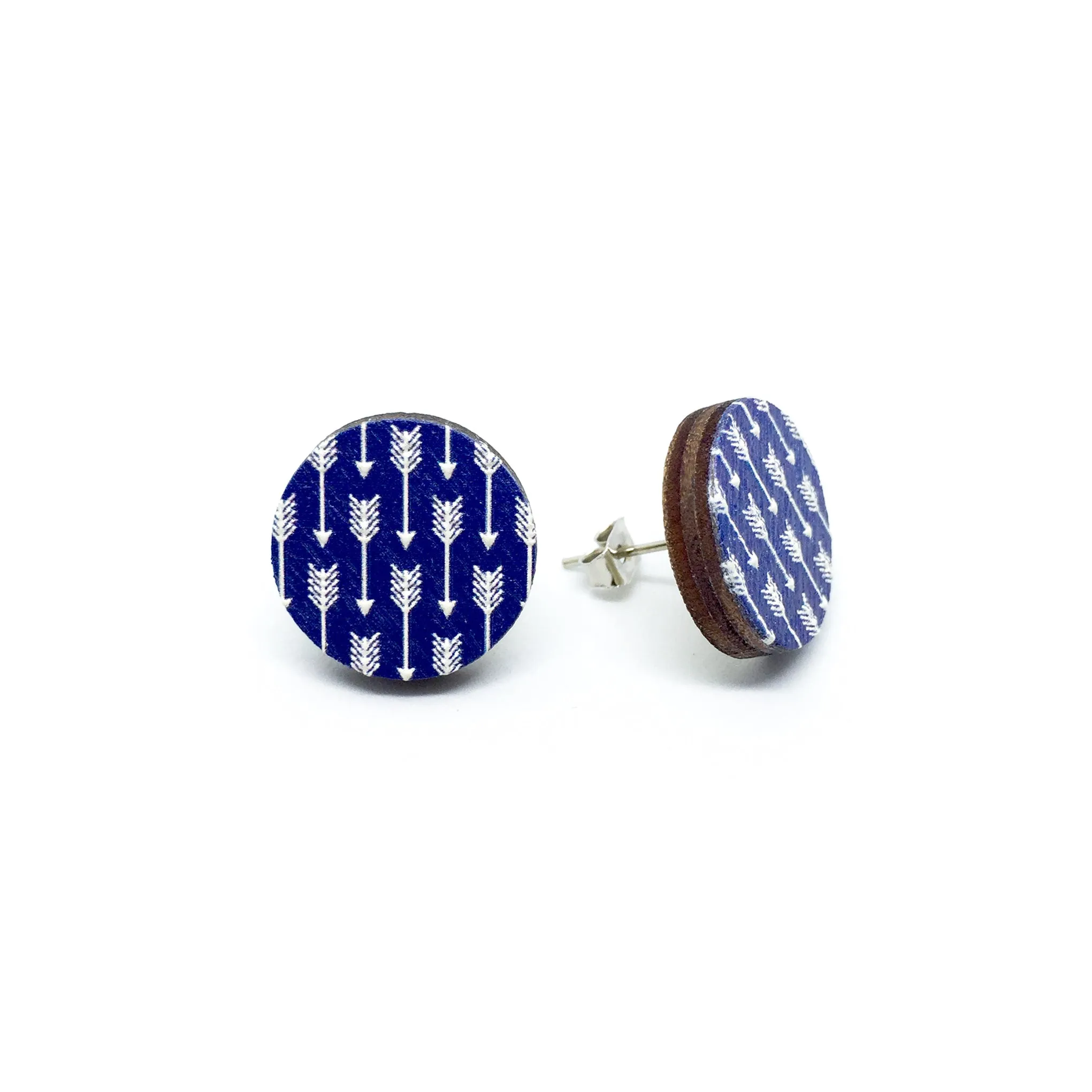 Geometric Arrows Wooden Earrings - LM