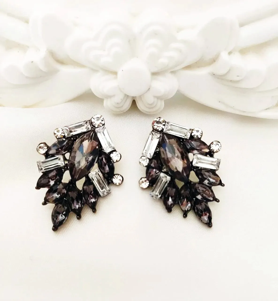 Geometric Bohemia Color Acrylic Crystal Earrings