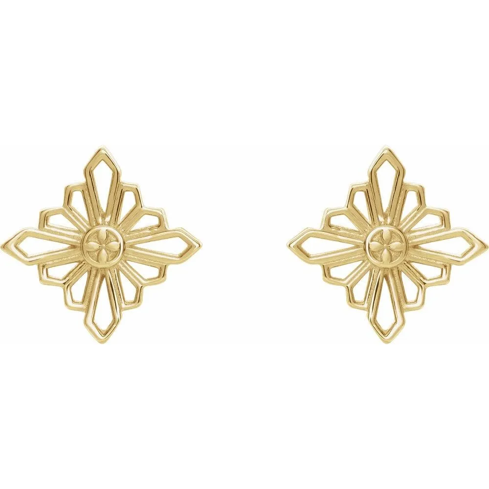 Geometric Burst Earrings - Special Order
