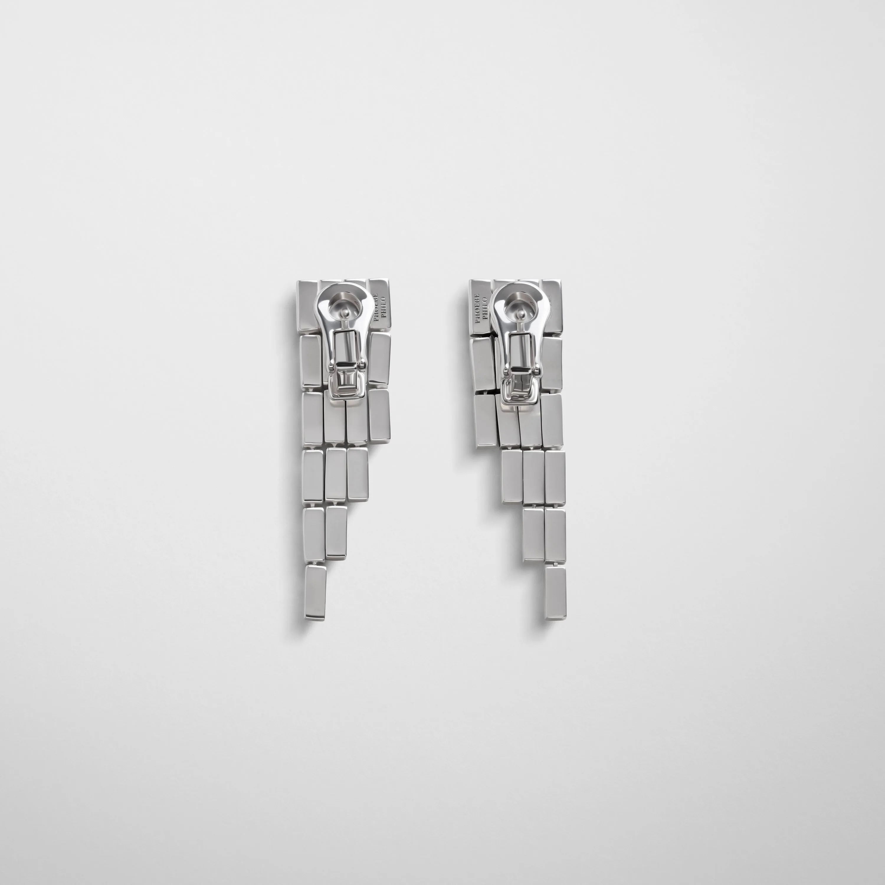 GEOMETRIC CASCADE EARRINGS | sterling silver