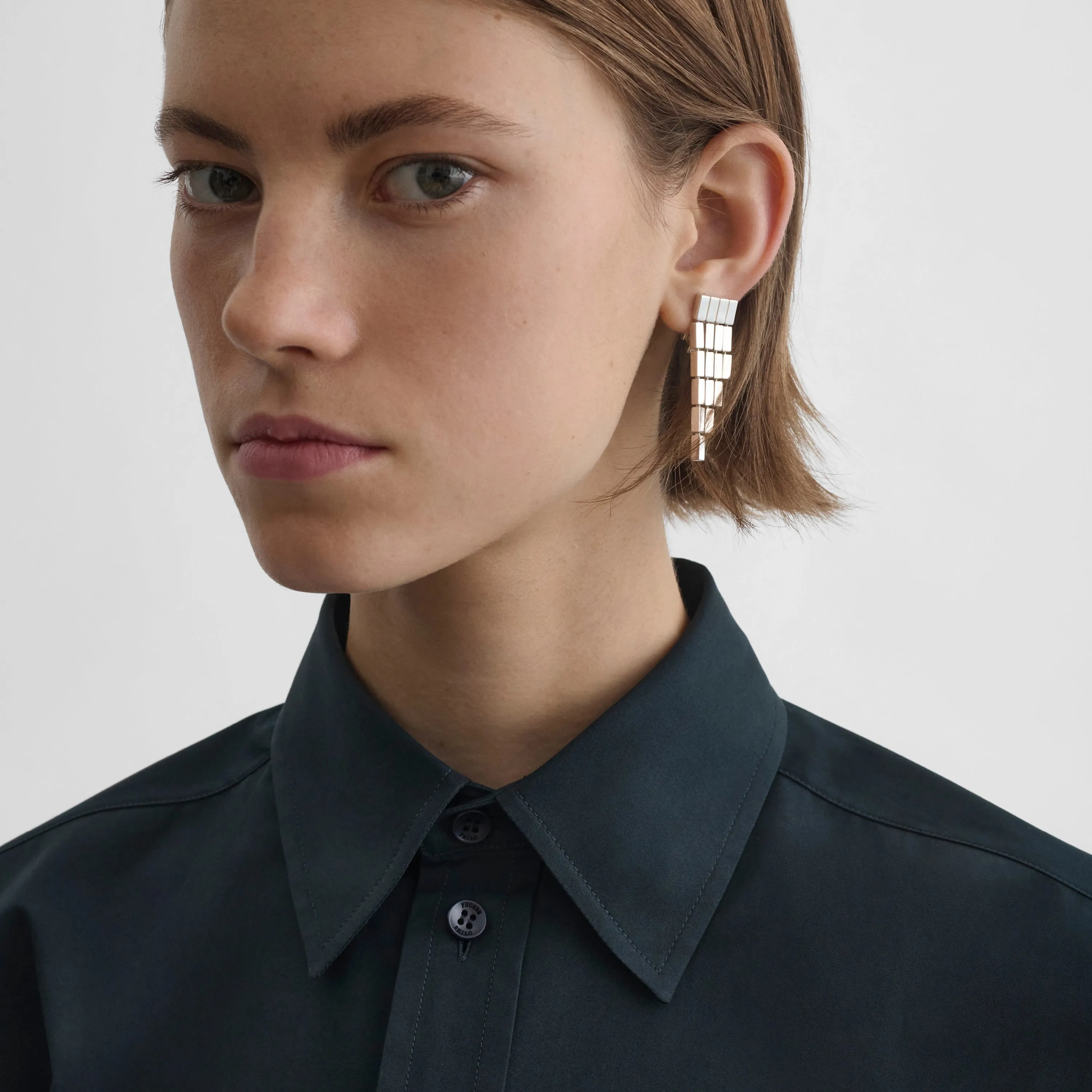 GEOMETRIC CASCADE EARRINGS | sterling silver