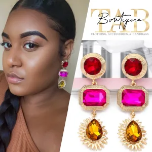 Geometric Drop Earrings