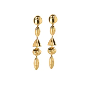 Geometric Gold Earrings