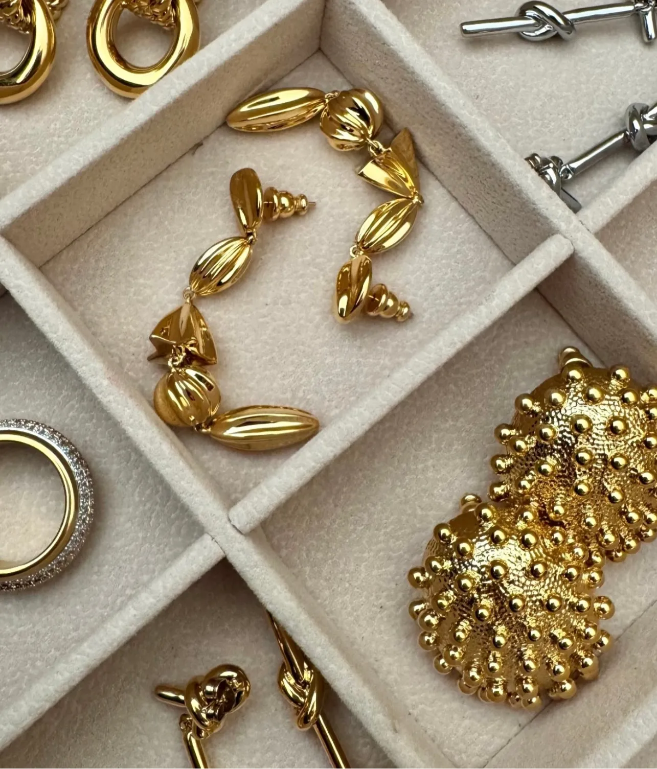 Geometric Gold Earrings