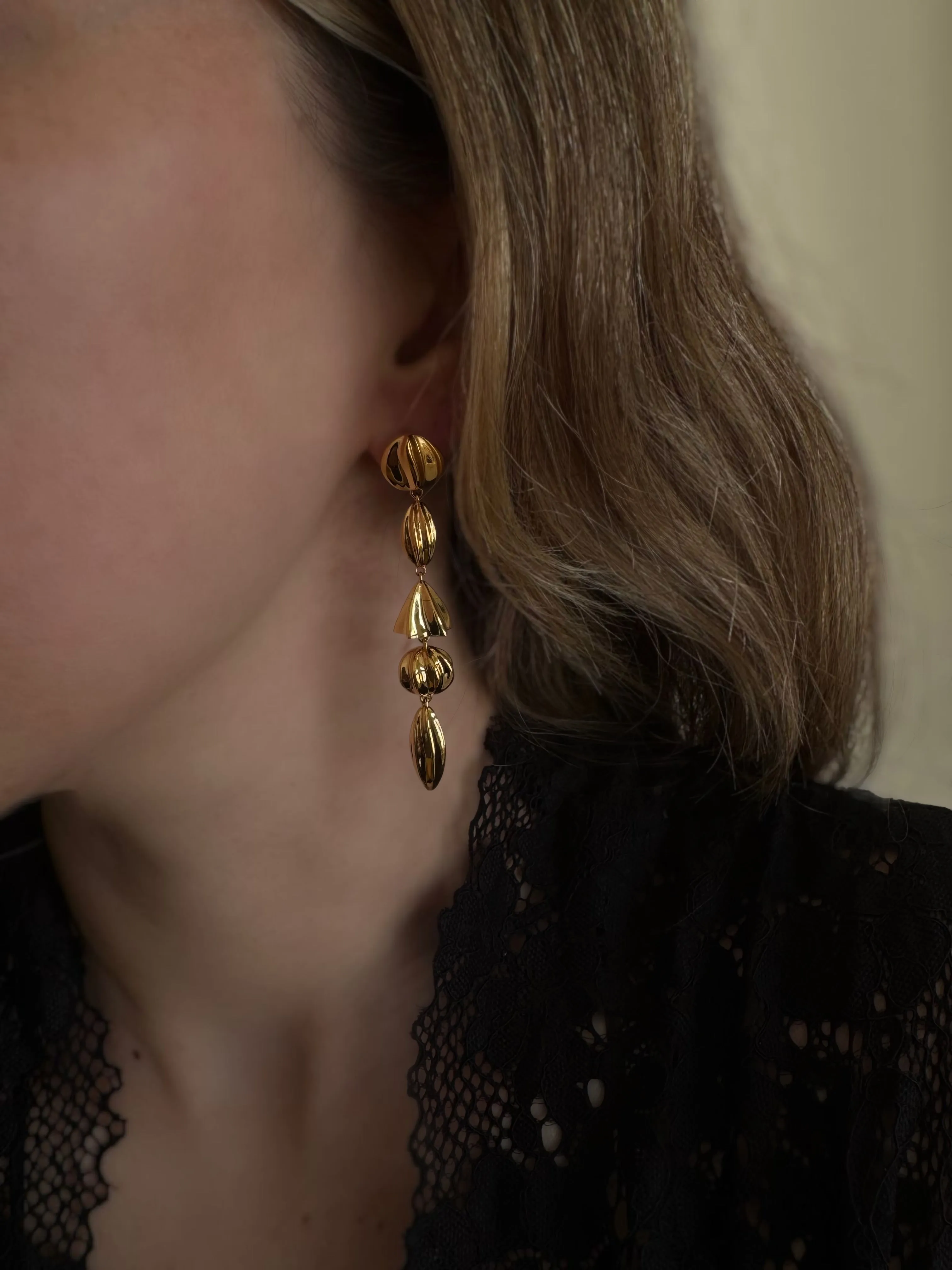 Geometric Gold Earrings