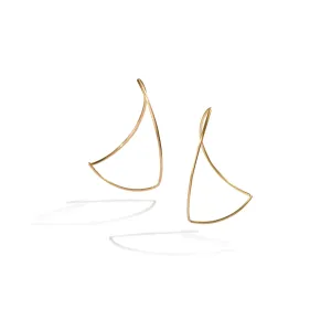 Geometric Gold Wire Earrings