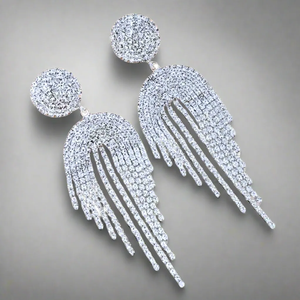 Geometric Tassel Earrings