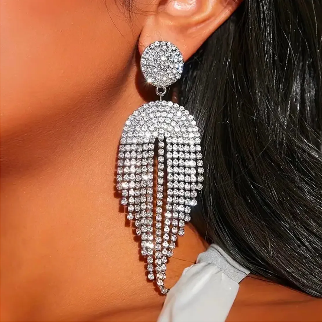 Geometric Tassel Earrings