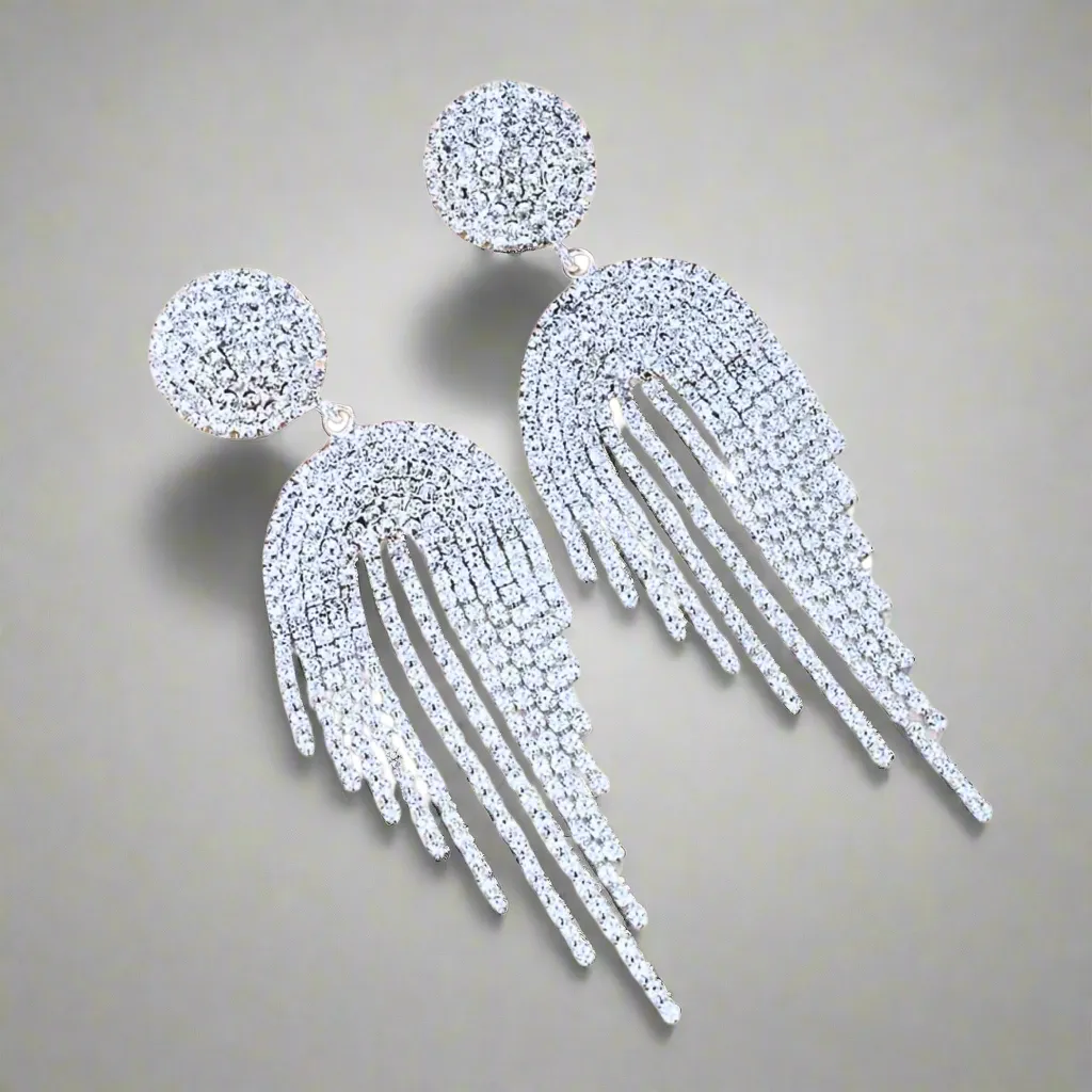 Geometric Tassel Earrings