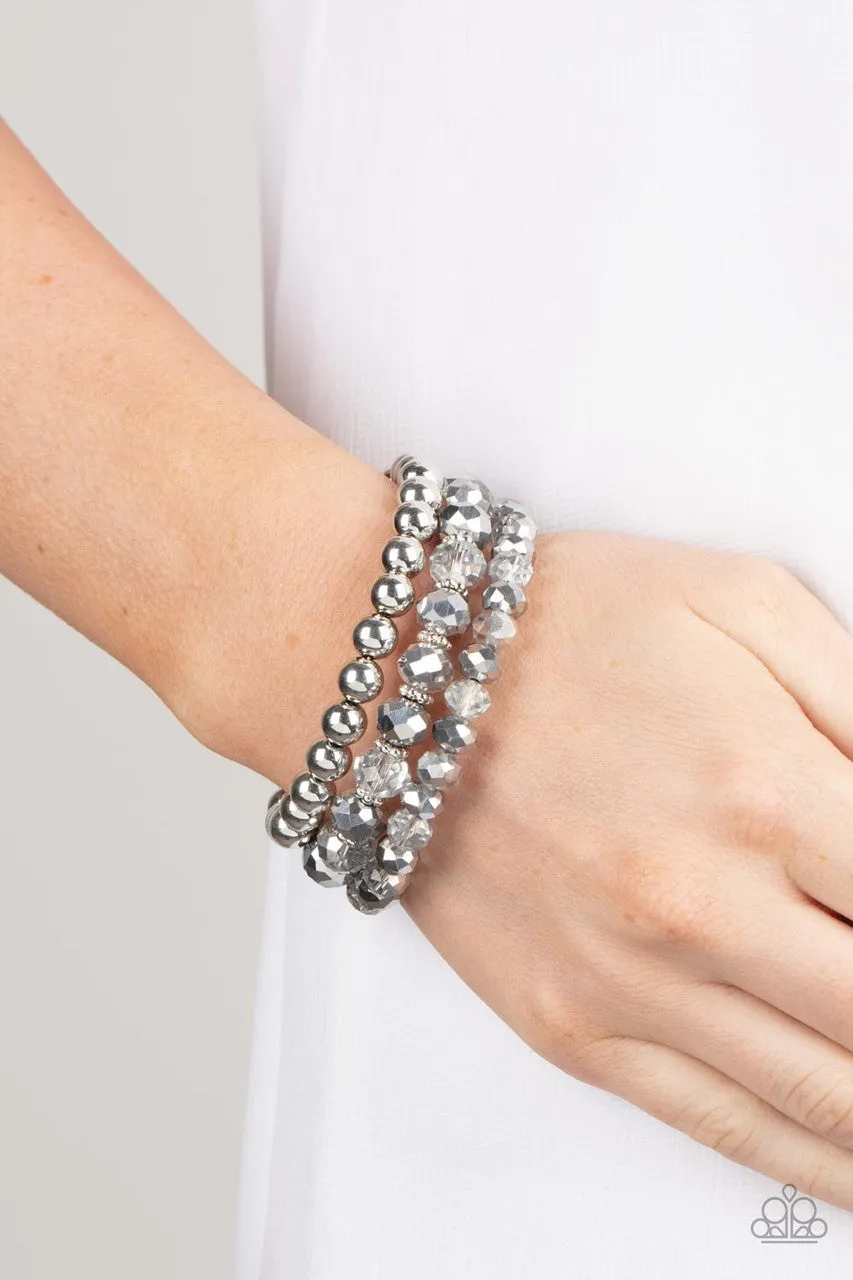 Gimme Gimme Silver Paparazzi Bracelet