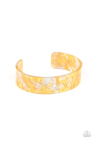 Glaze Daze Yellow Paparazzi Bracelet