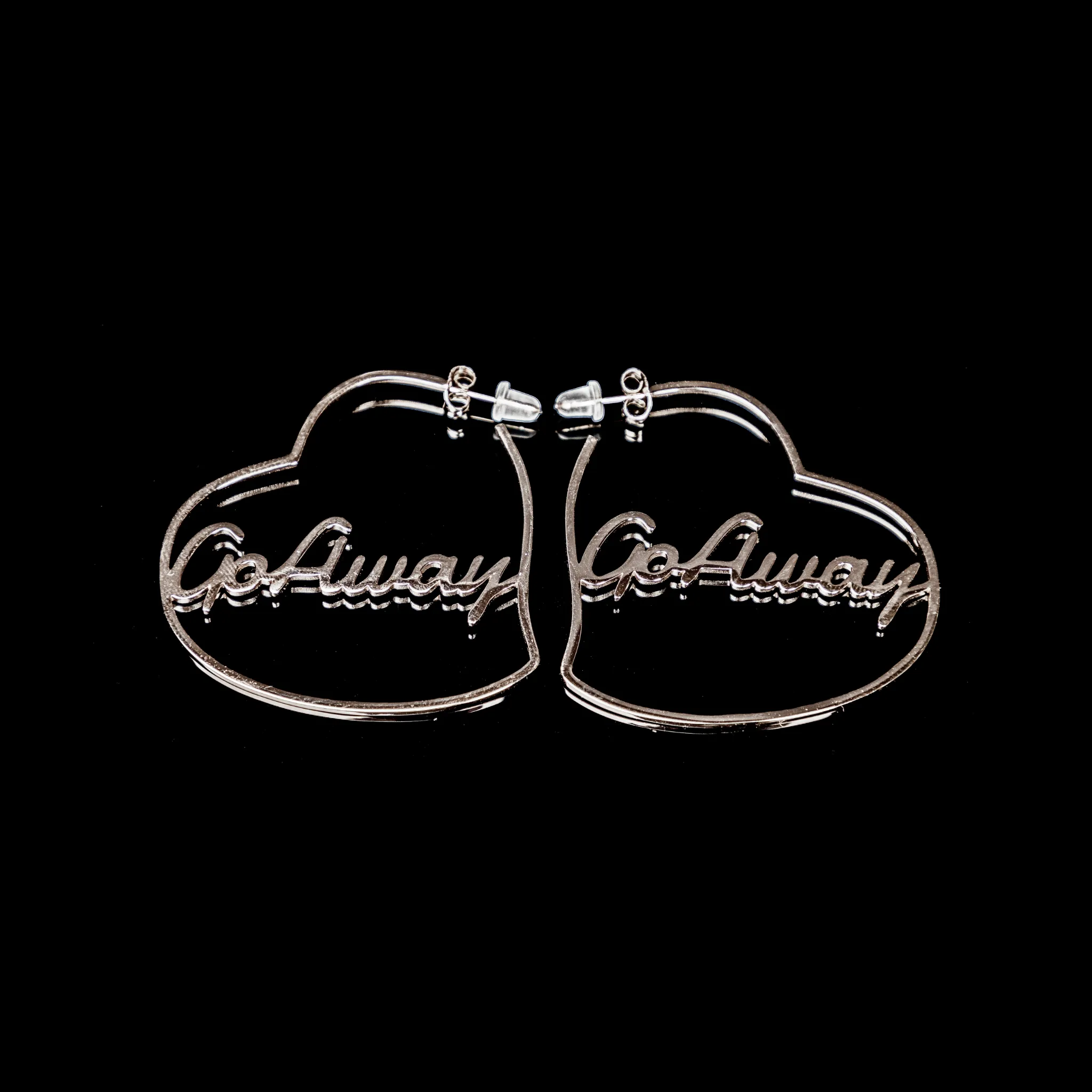 Go Away Heart Earrings