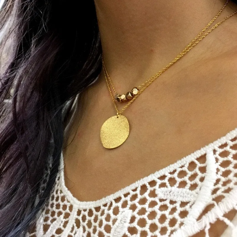 Gold Beads Necklace - The Fifth Element.
