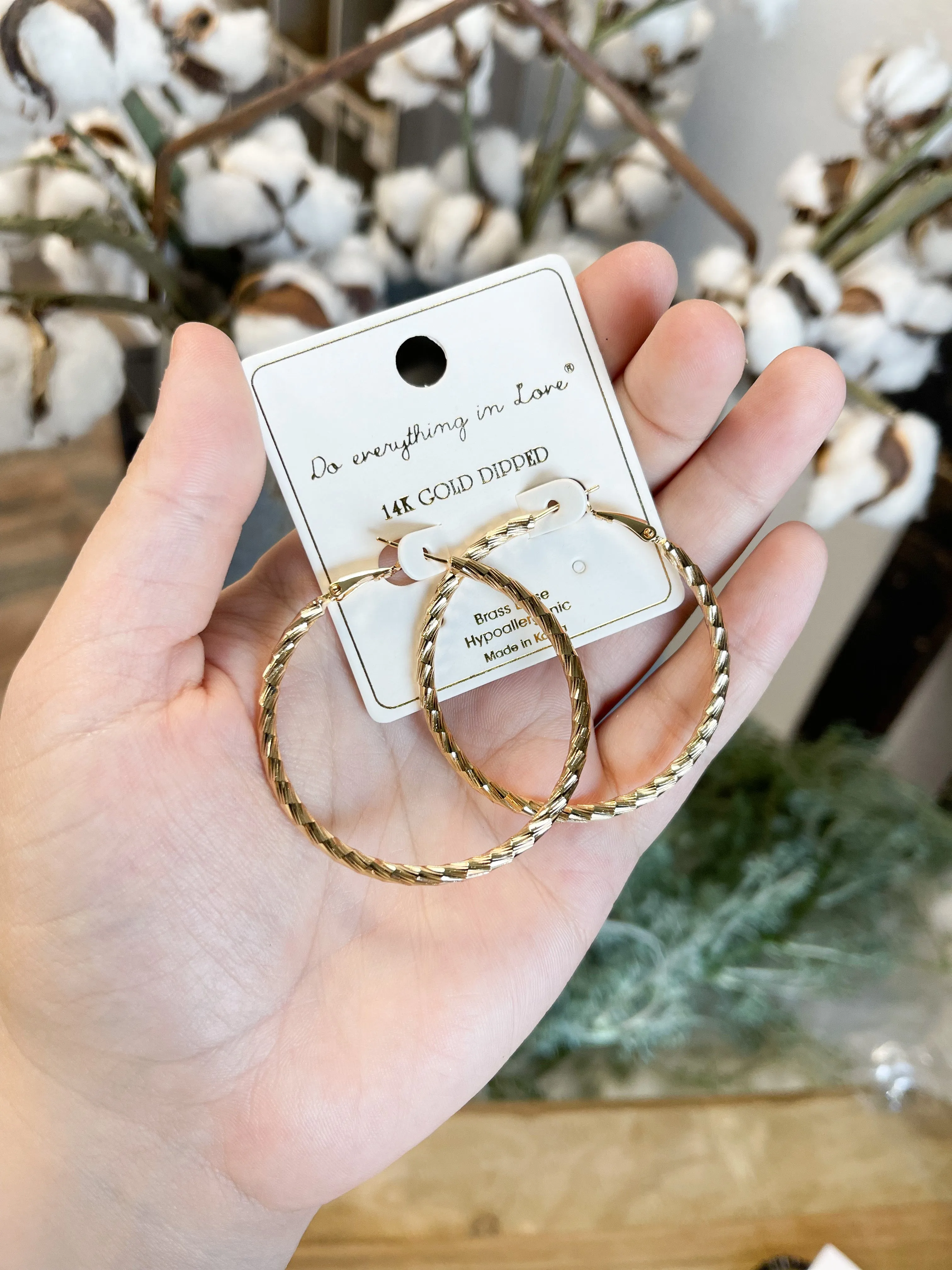 Gold Hoop Earrings