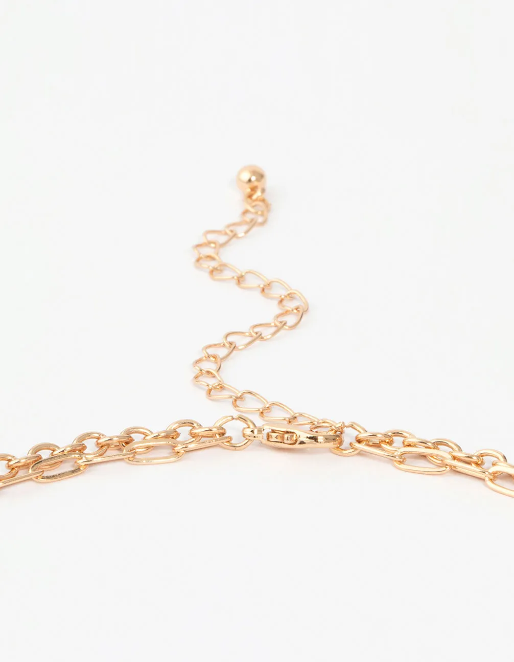 Gold Molten Layered Necklace