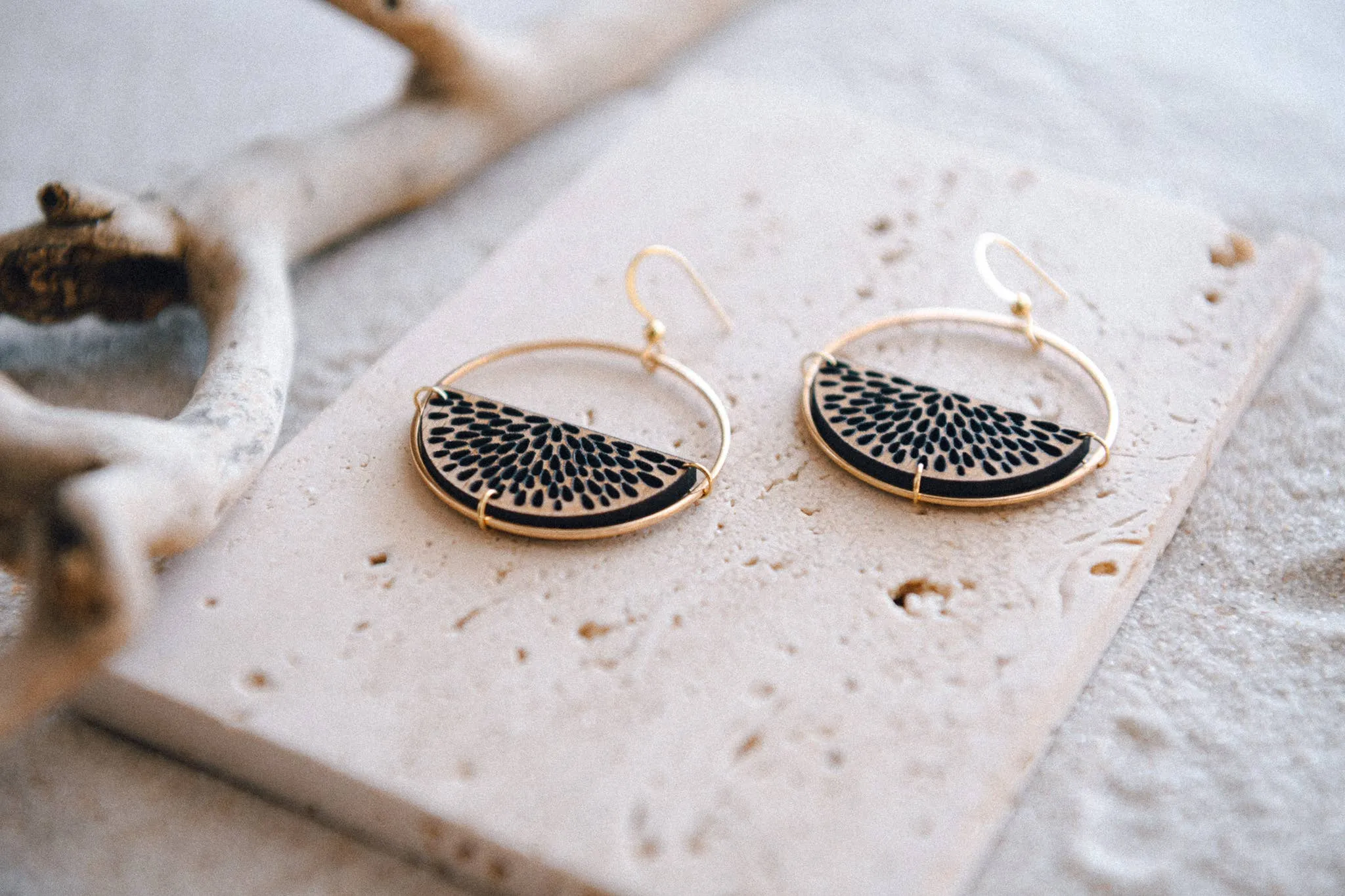 Gold Plated Half Moon