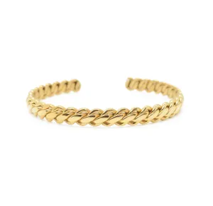 GOLD ROPE CUFF BRACELET - SAMPLE