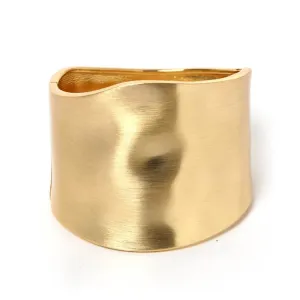 Gold Wide Cuff Bracelet