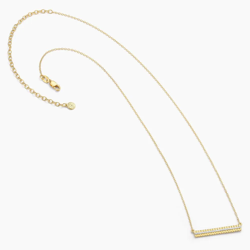 Groovy Bar Pendant Necklace
