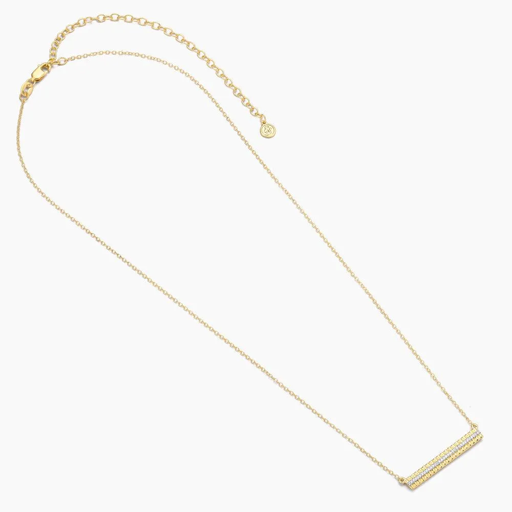 Groovy Bar Pendant Necklace
