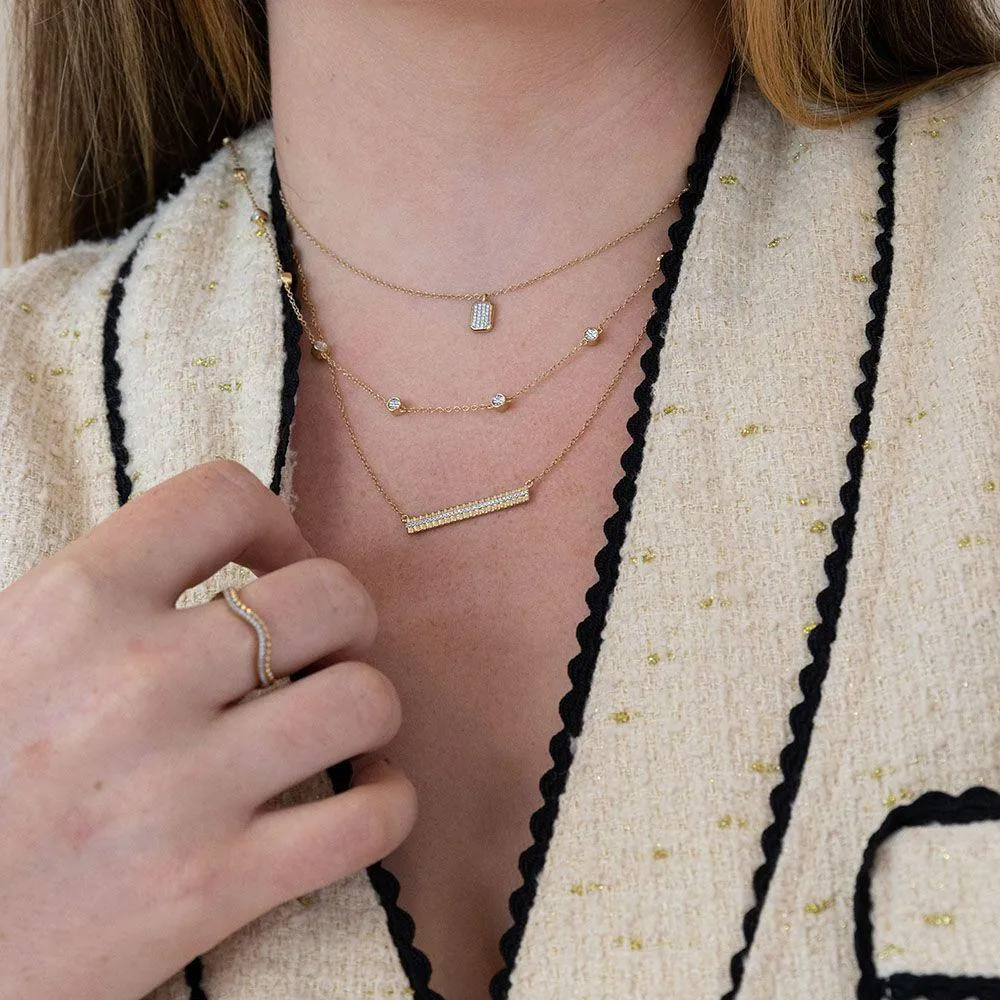 Groovy Bar Pendant Necklace