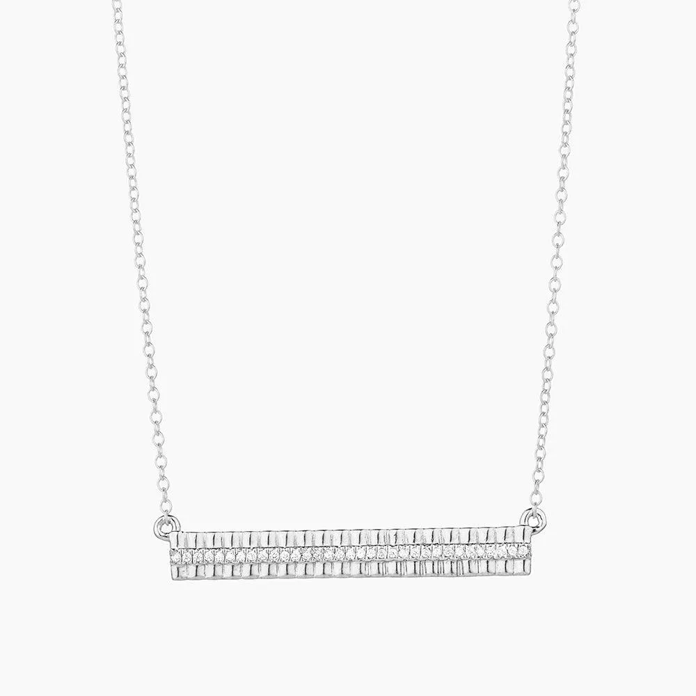 Groovy Bar Pendant Necklace