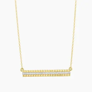 Groovy Bar Pendant Necklace