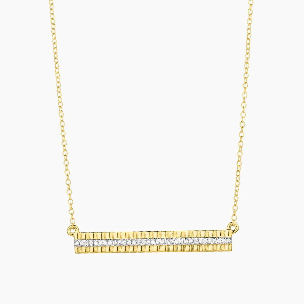 Groovy Bar Pendant Necklace