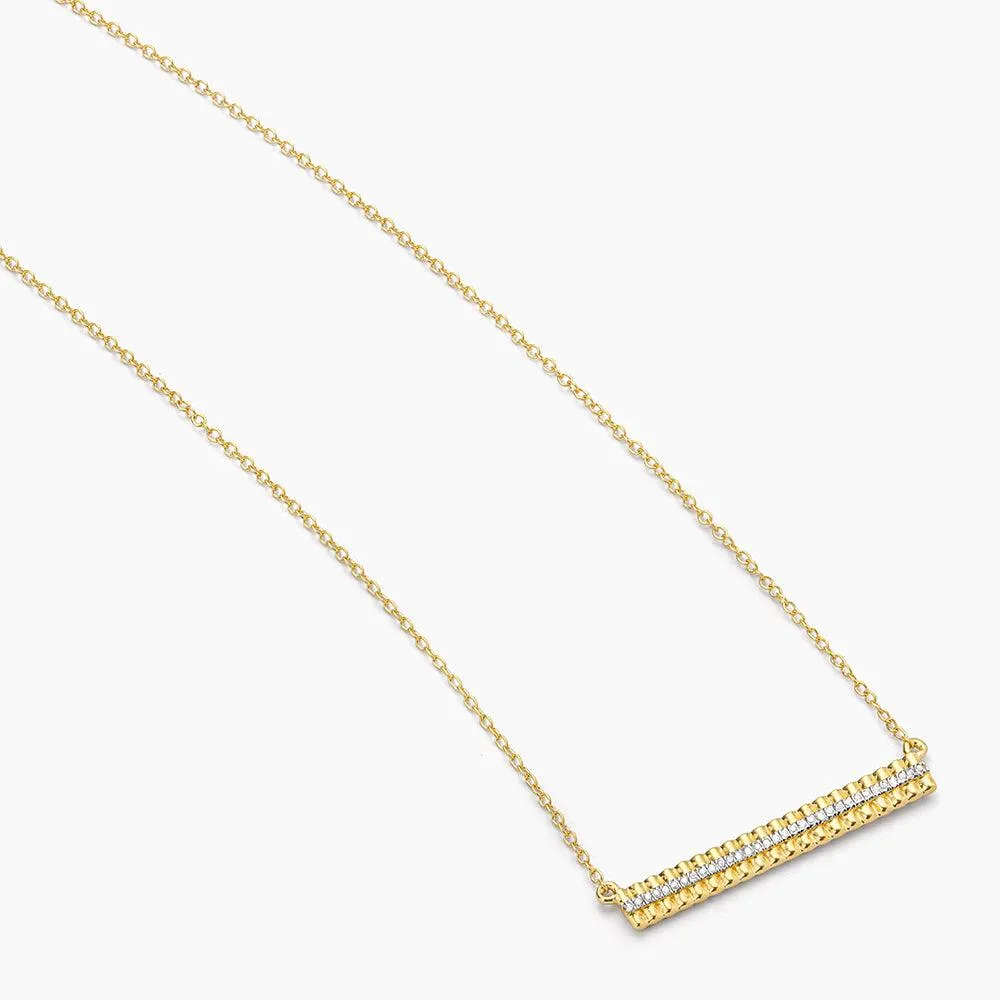 Groovy Bar Pendant Necklace