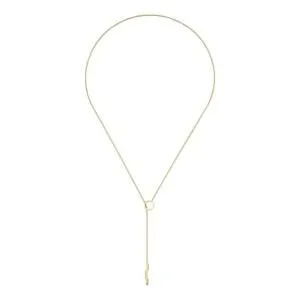 GUCCI 18K YELLOW GOLD LINK TO LOVE LARIAT NECKLACE