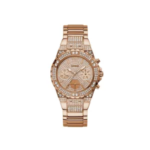 Guess Ladies Quartz Watch With Steel Case And Steel Bracelet