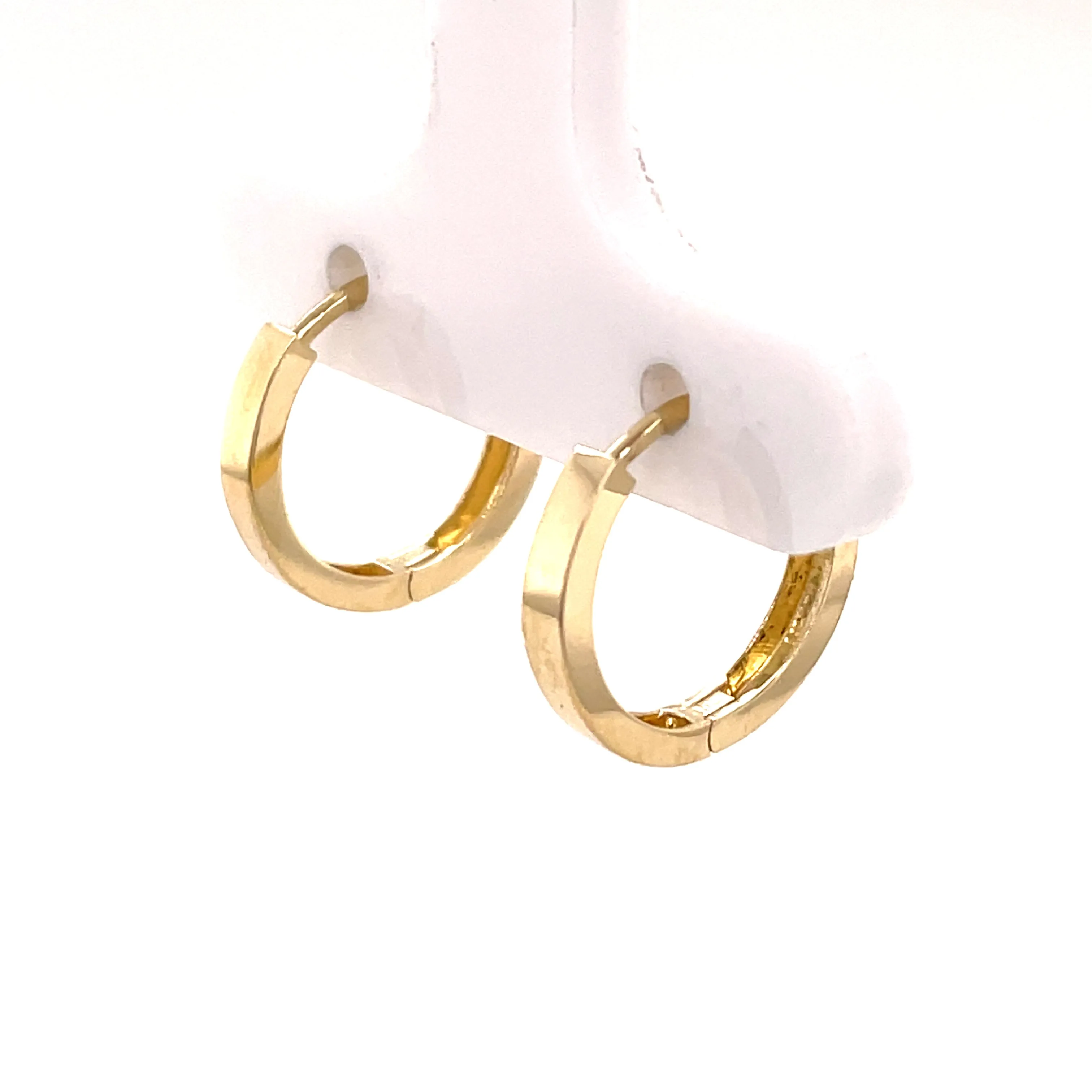 H0011 - 13mm Flat Hoop Earrings