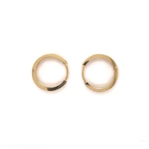 H0011 - 13mm Flat Hoop Earrings