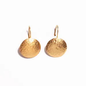 Hammered Geo Round Shape Earrings