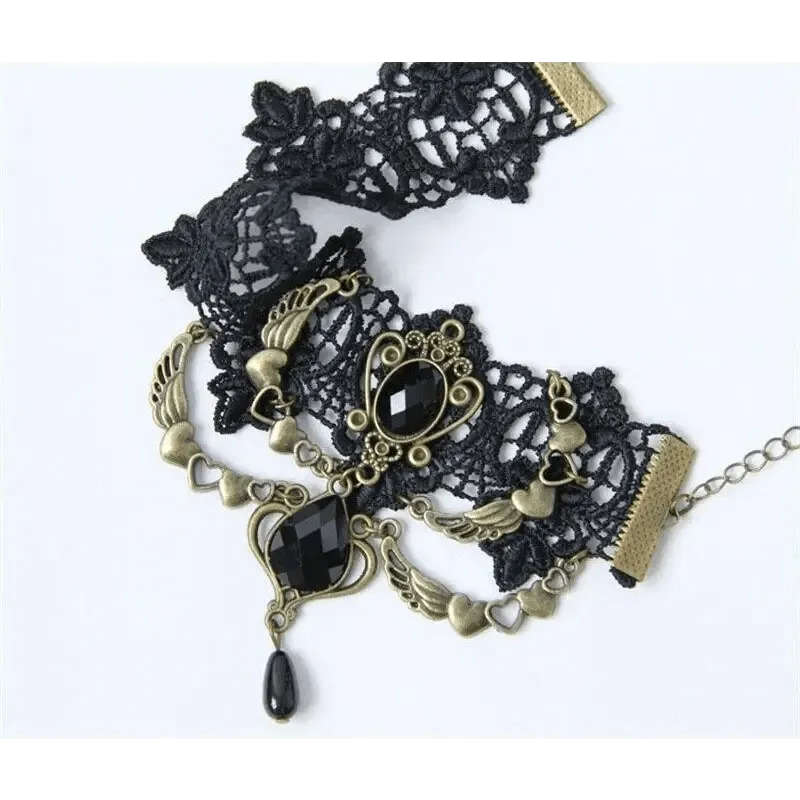 Handmade Black Vintage Women Anklets Leg Accessories Luxury Lady Jewelry Party Foot Accessory
