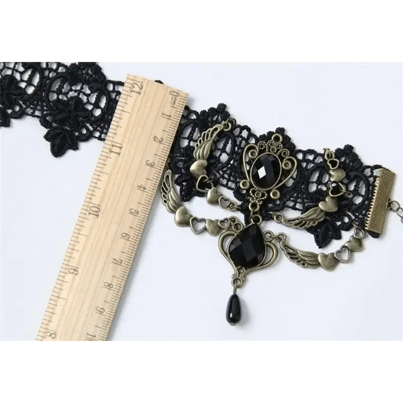 Handmade Black Vintage Women Anklets Leg Accessories Luxury Lady Jewelry Party Foot Accessory