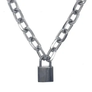 Handmade Cool PadLock Pendant Necklace