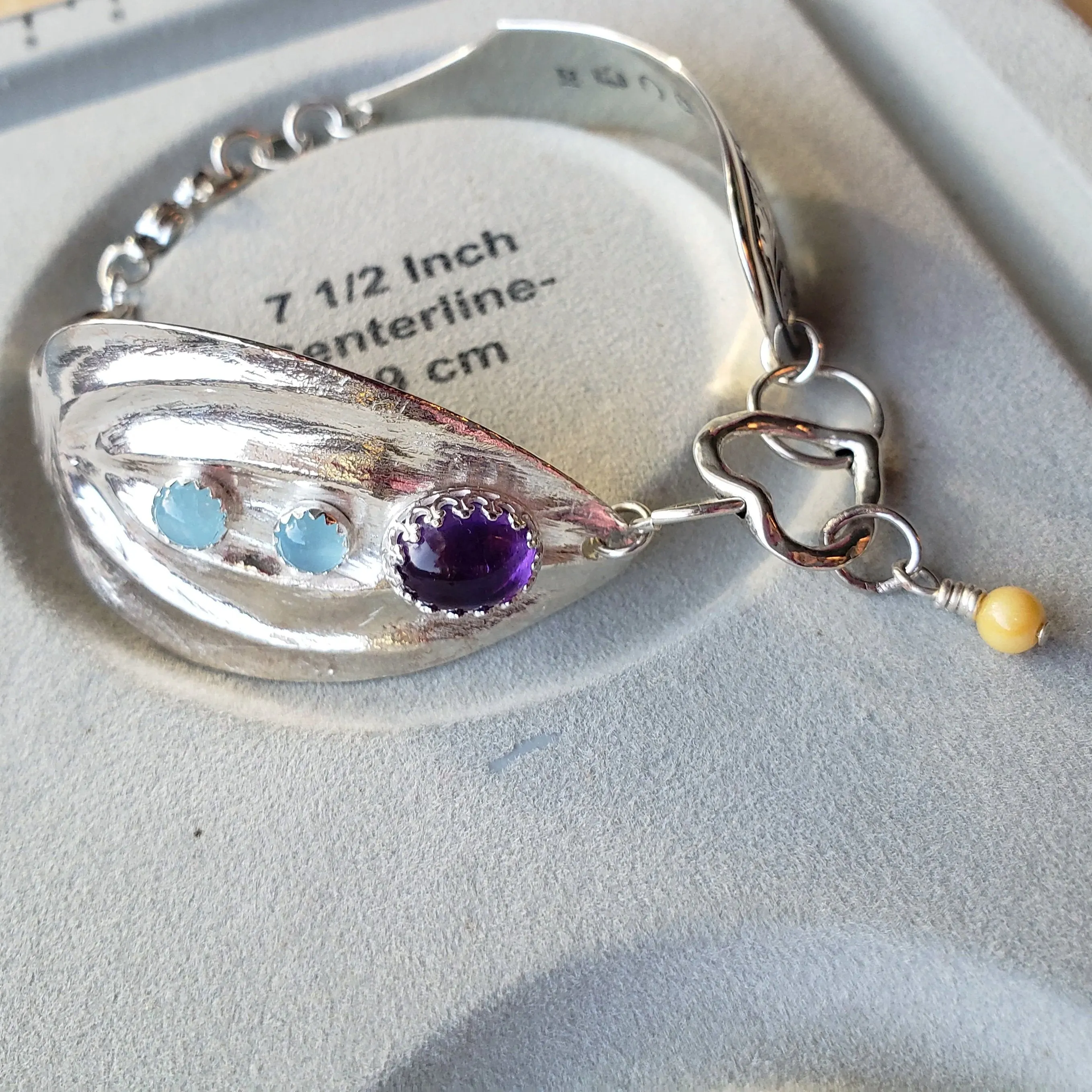 Handmade Vintage Spoon Bracelet - Sterling Silver