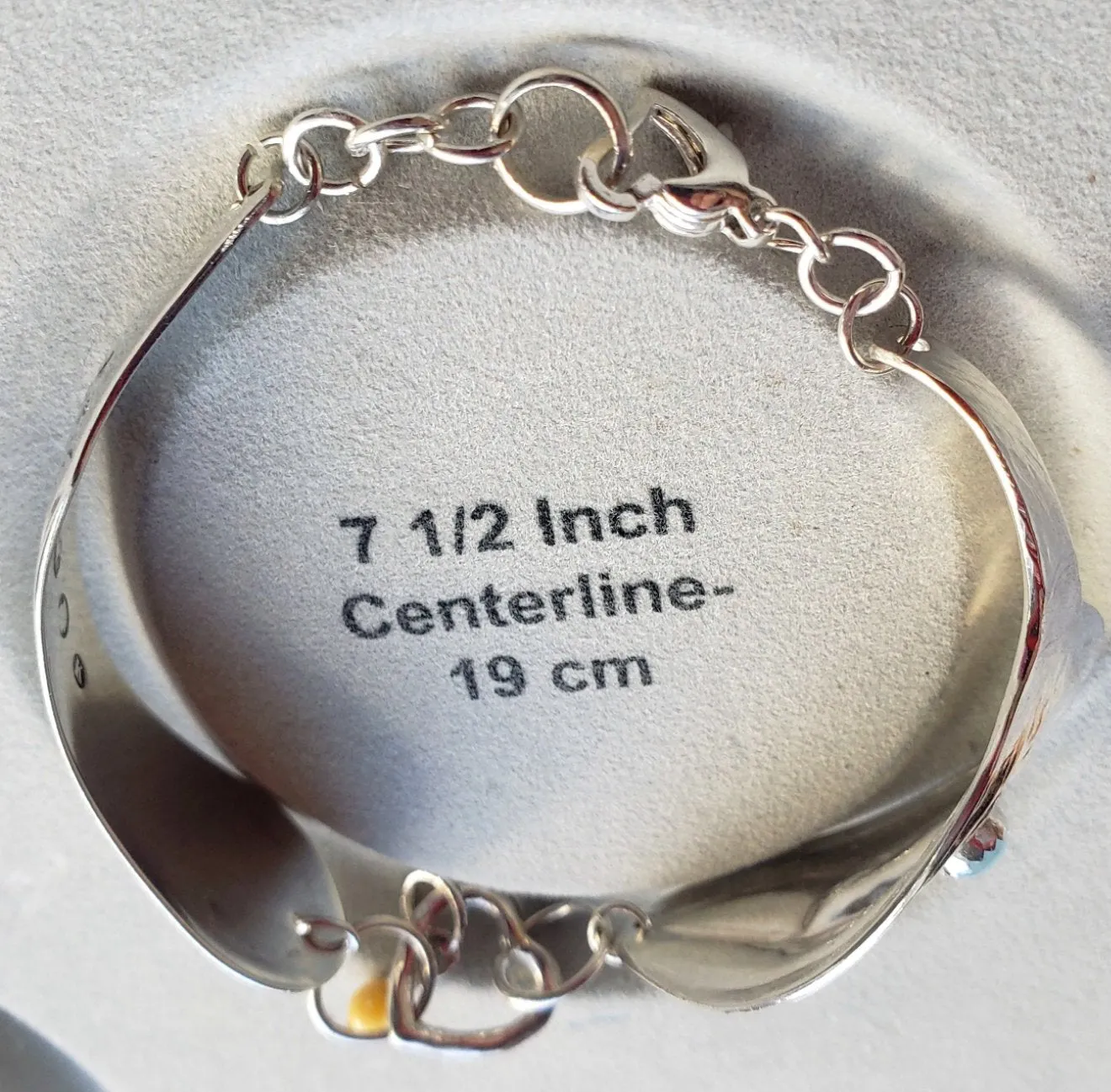 Handmade Vintage Spoon Bracelet - Sterling Silver
