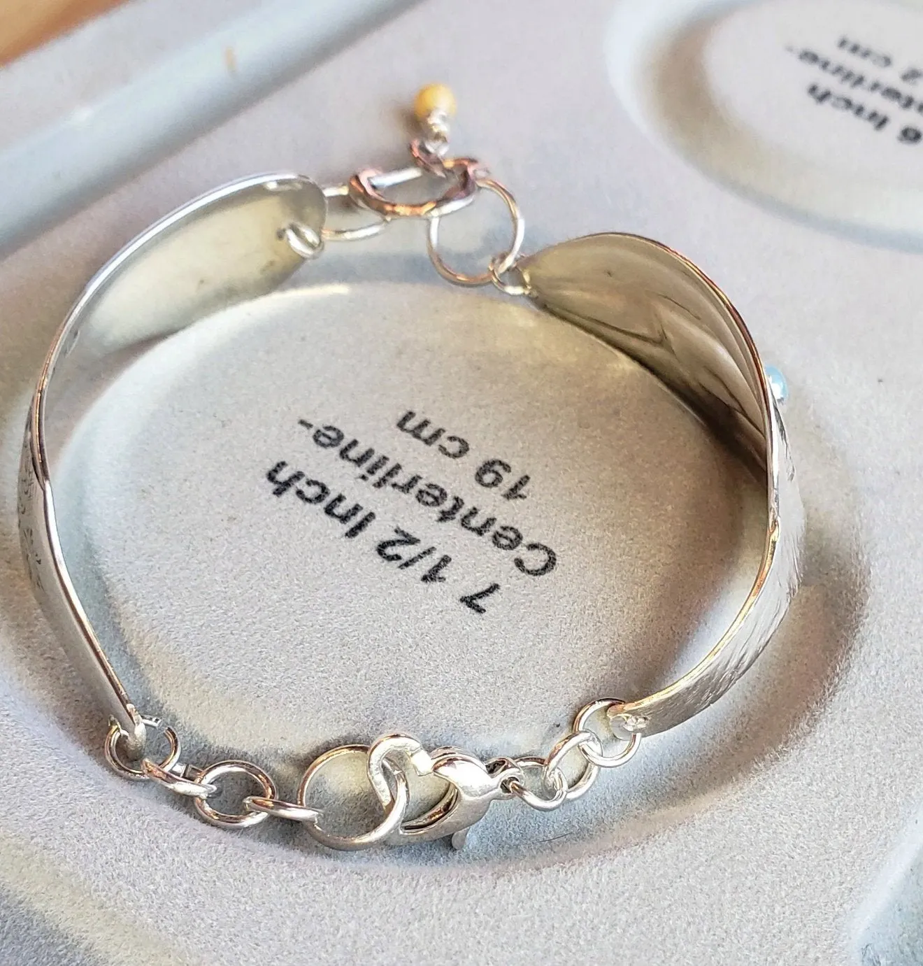 Handmade Vintage Spoon Bracelet - Sterling Silver
