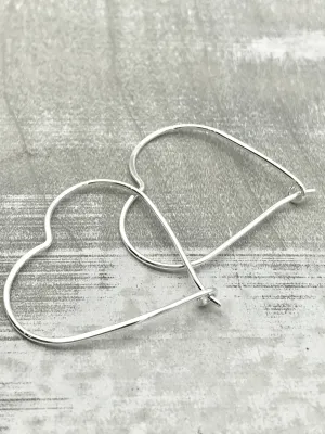 Heart Hoop Earrings