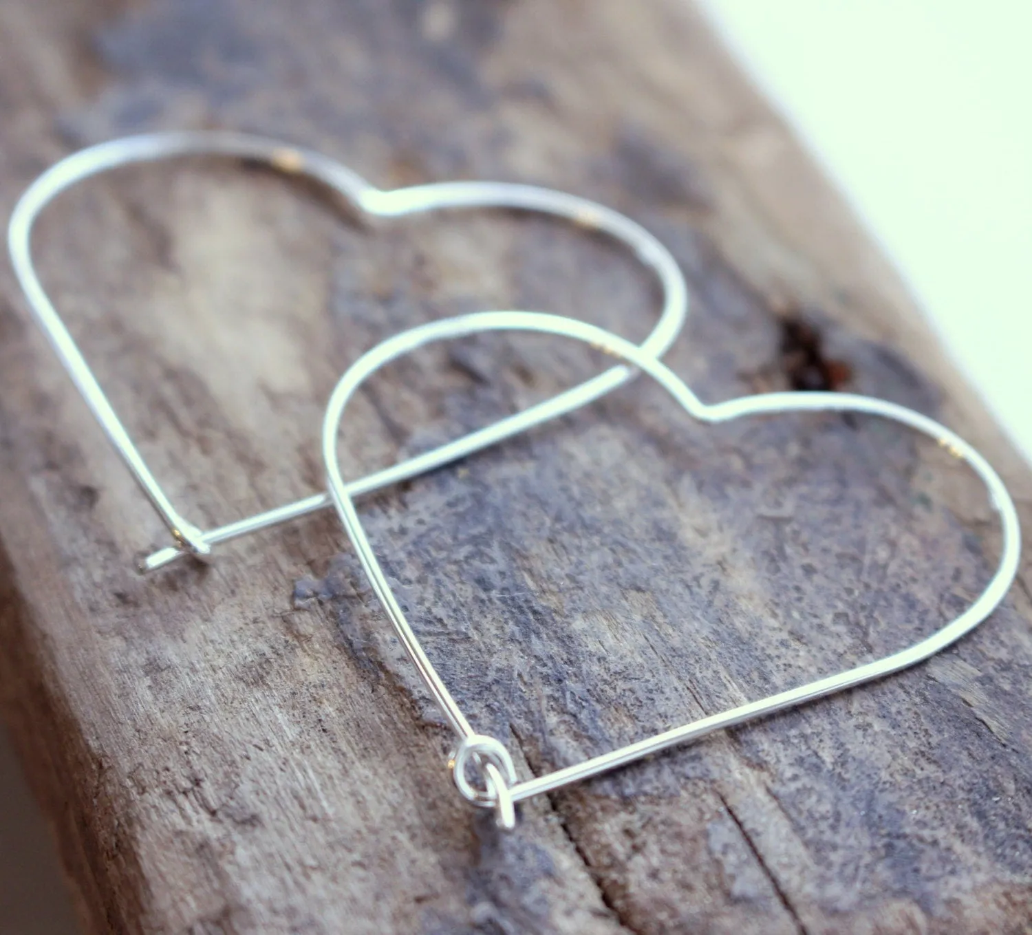 Heart Hoop Earrings