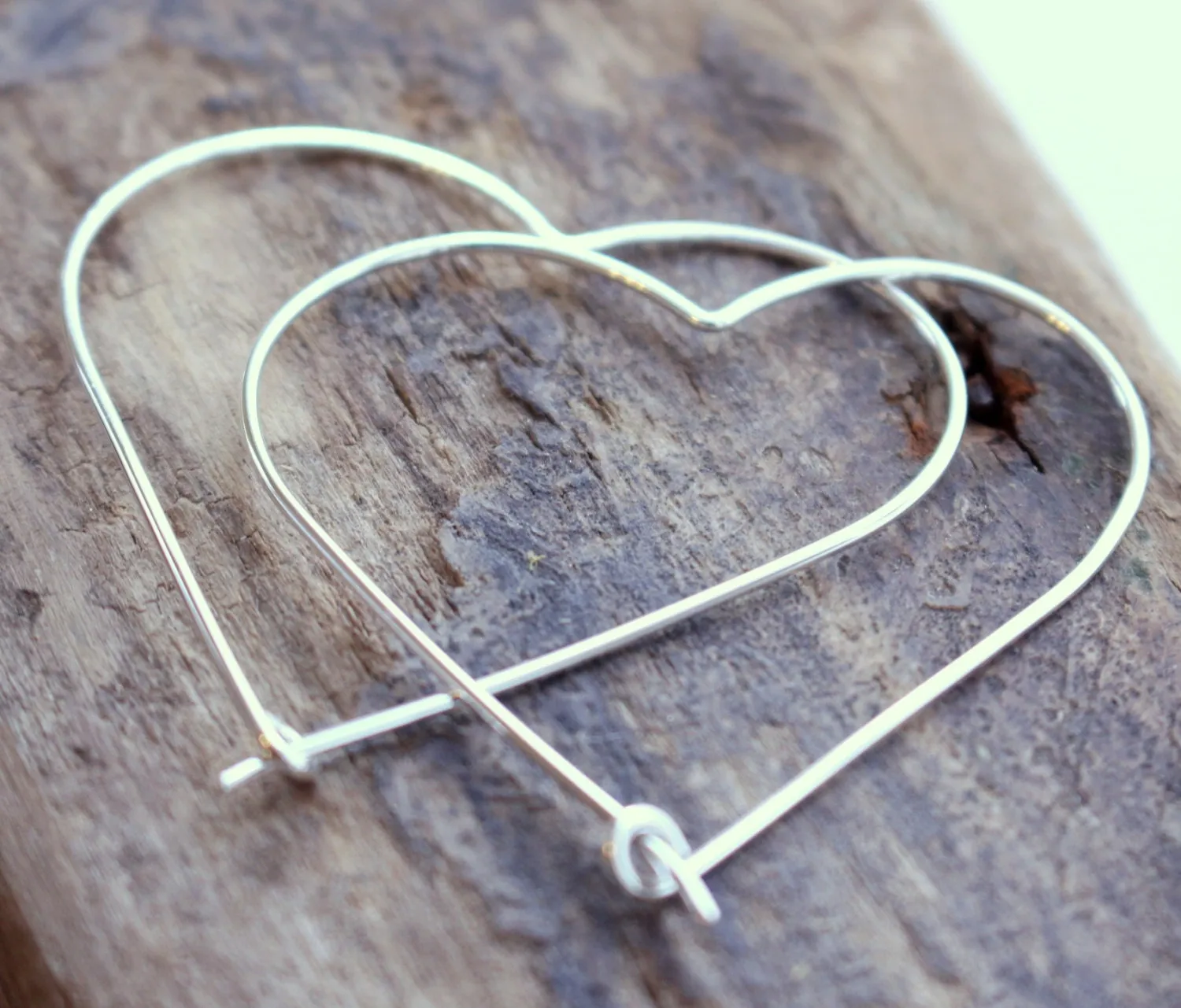 Heart Hoop Earrings