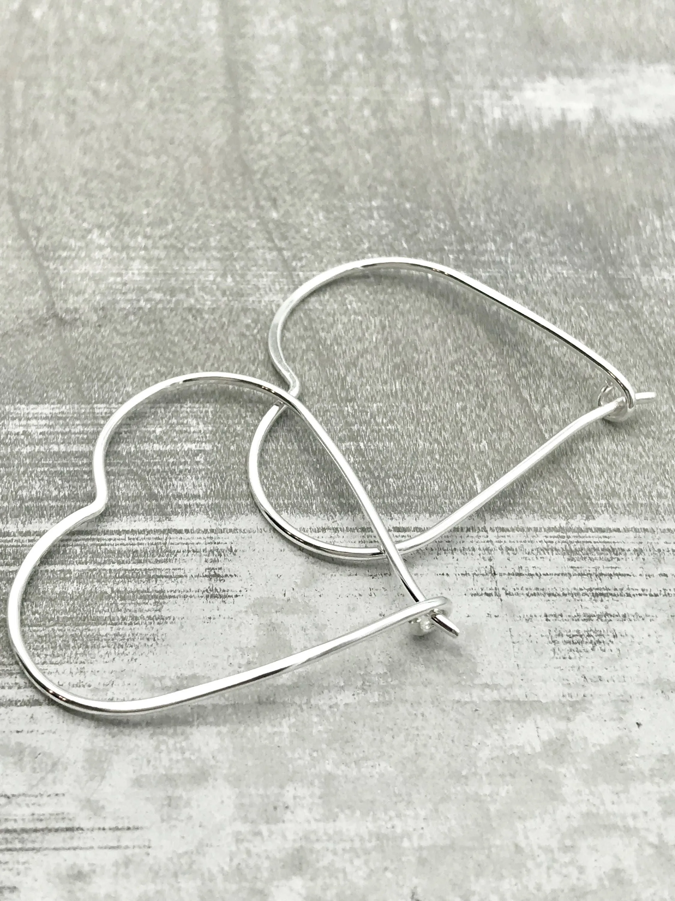 Heart Hoop Earrings