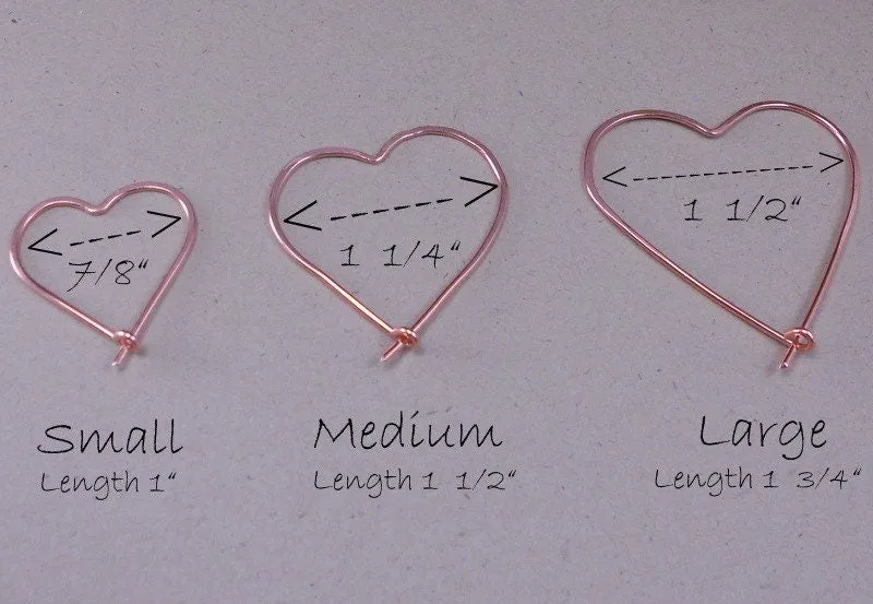 Heart Hoop Earrings