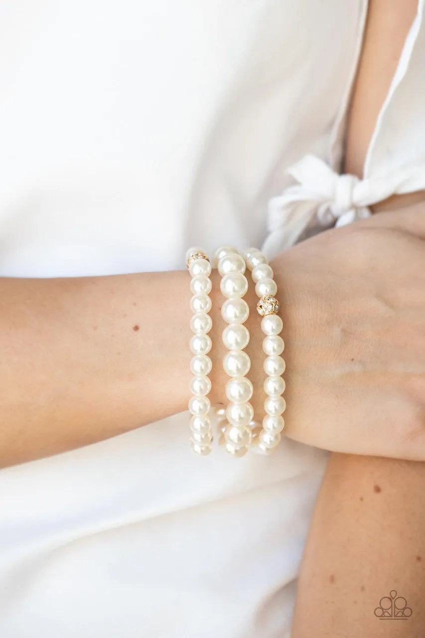 Here Comes the Heiress Gold Paparazzi Bracelet