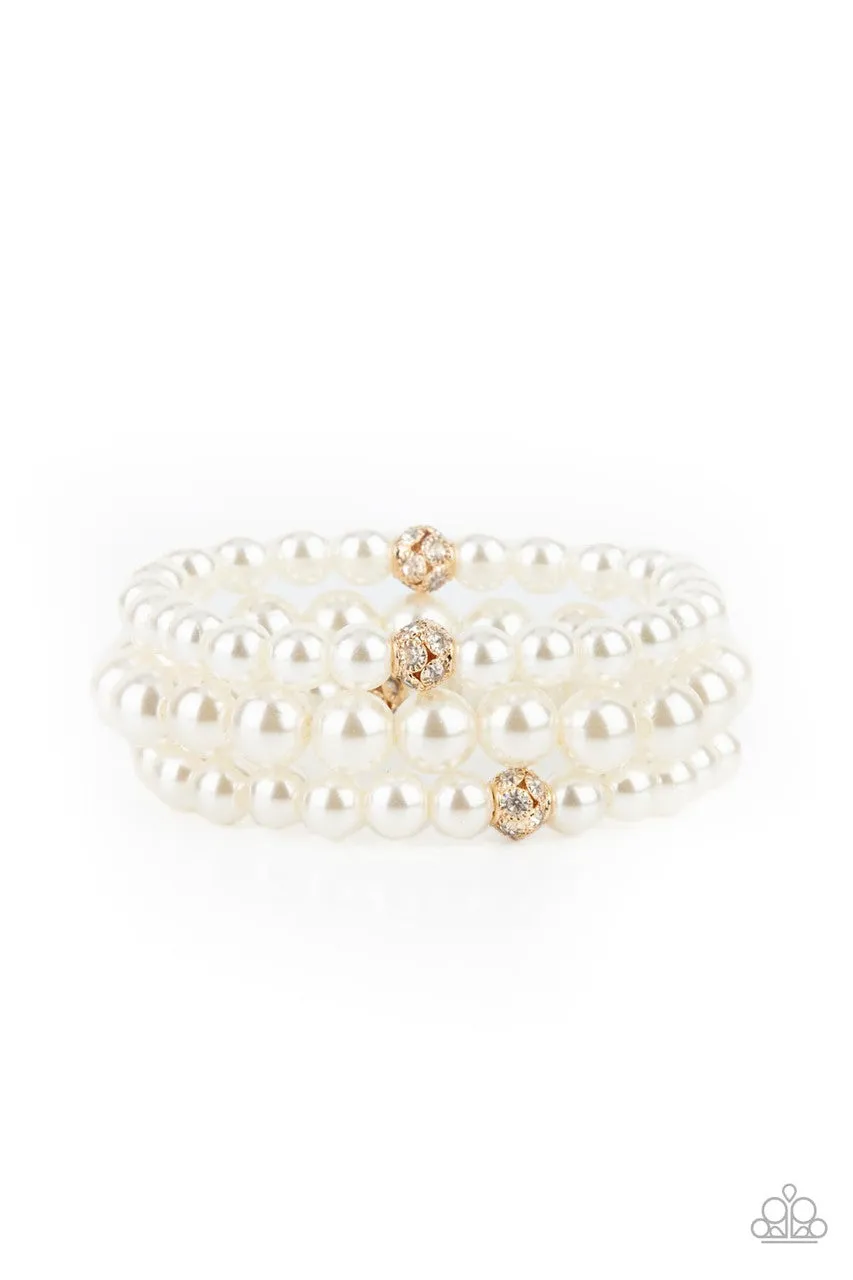 Here Comes the Heiress Gold Paparazzi Bracelet