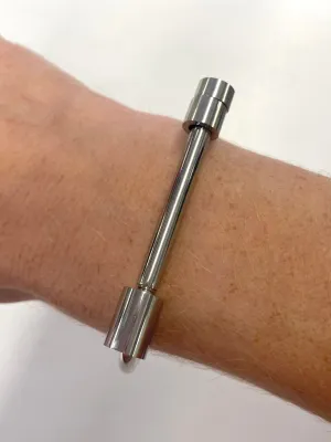 High Bar Cuff Bracelet: Silver