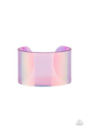Holographic Aura Purple Paparazzi Bracelet