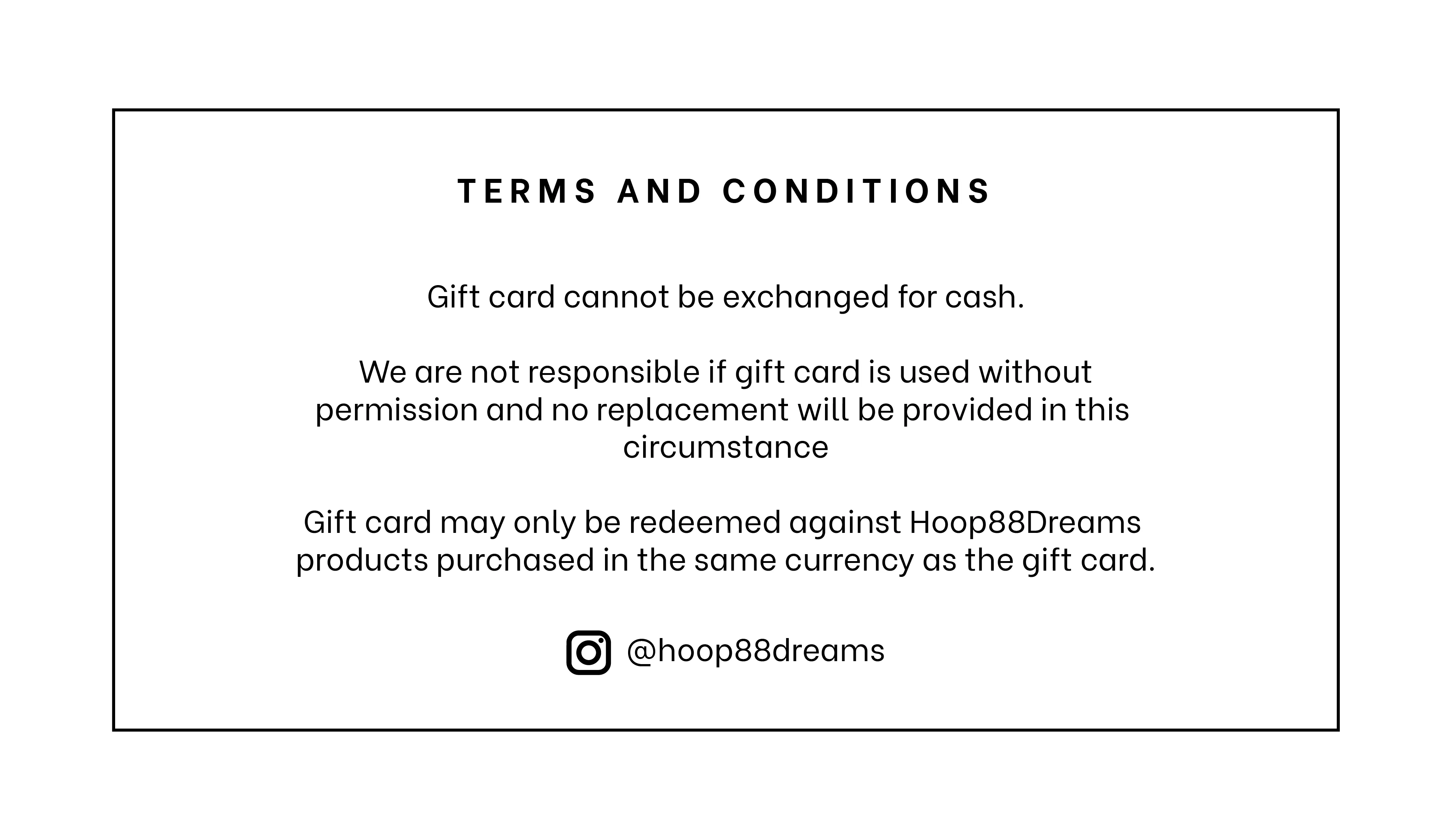 Hoop88Dreams Gift Card